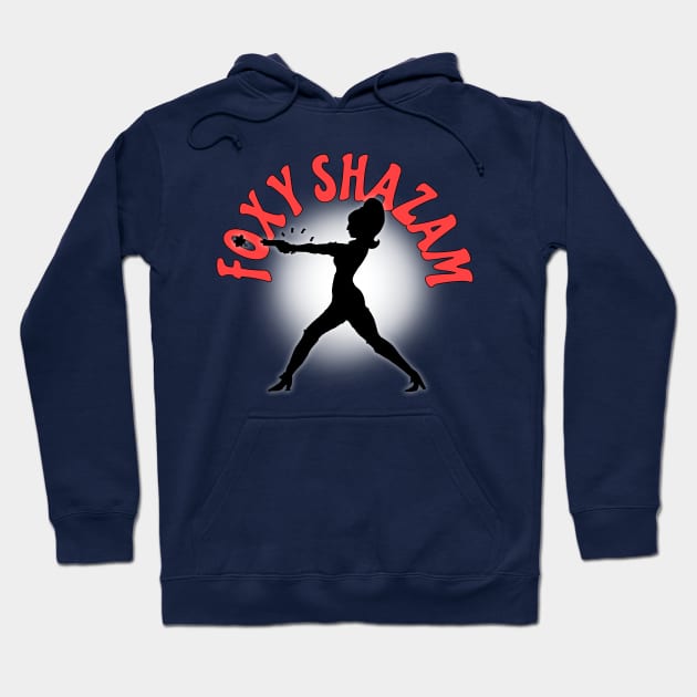 Agent Foxy Shazam Silhouette Hoodie by LozArtProd